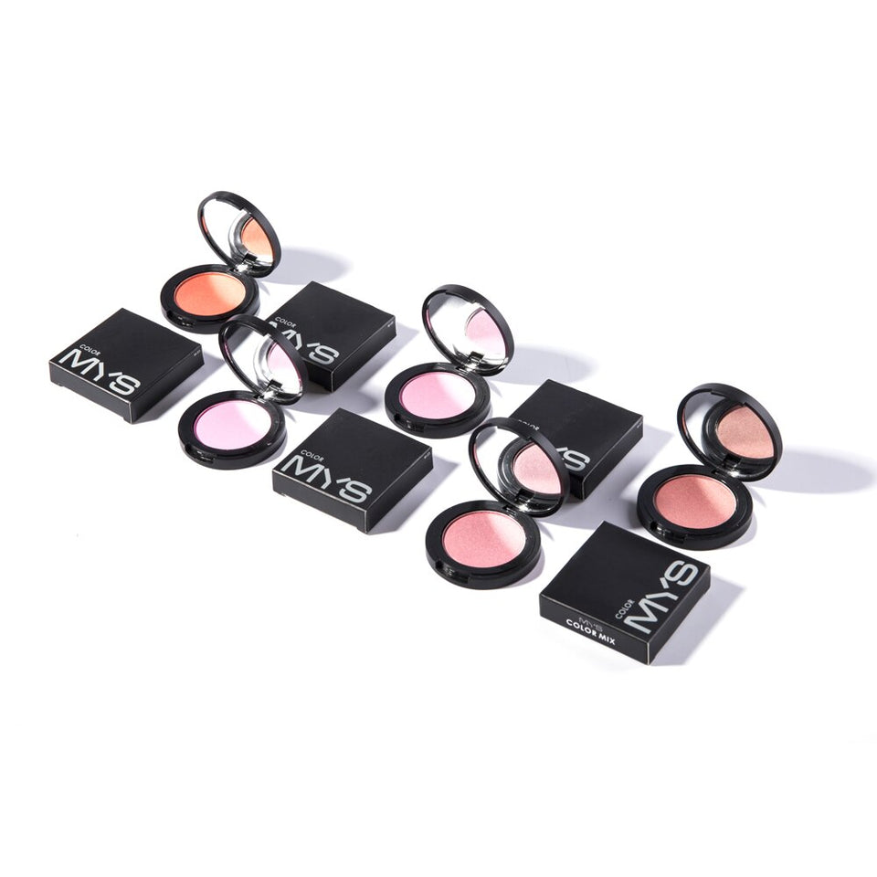 MYS brand  Makeup Cheek Blush Powder 6 Color single blusher bronzer Powder pressed Foundation Face Makeup Blusher