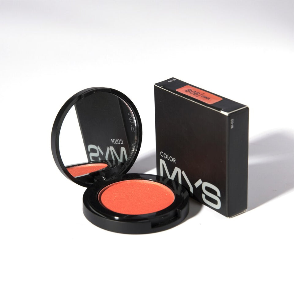 MYS brand  Makeup Cheek Blush Powder 6 Color single blusher bronzer Powder pressed Foundation Face Makeup Blusher