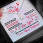 Heart Necklace Wife Gift